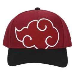 Naruto Akatsuki Cloud Pre-Curved Bill Snapback Hat -Anime Peripherals 0012743naruto akatsuki cloud pre curved bill snapback