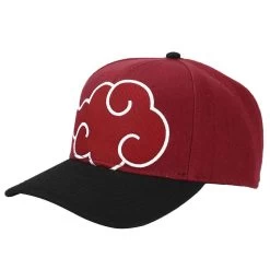 Naruto Akatsuki Cloud Pre-Curved Bill Snapback Hat