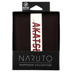 Naruto Shippuden Akatsuki PU Applique Nylon Bifold Wallet -Anime Peripherals 0013521naruto akatsuki bi fold wallet