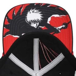 Bleach Ichigo Kurosaki Suede Pre-Curved Bill Snapback Hat -Anime Peripherals 0017479bleach ichigo kurosaki suede pre curved bill snapback