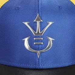 Dragon Ball Z Vegeta Saiyan Metal Icon Pre-Curved Bill Snapback Hat -Anime Peripherals 0018272dragon ball z vegeta saiyan metal icon pre curved bill snapback