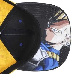Dragon Ball Z Vegeta Saiyan Metal Icon Pre-Curved Bill Snapback Hat -Anime Peripherals 0018273dragon ball z vegeta saiyan metal icon pre curved bill snapback
