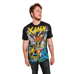 X-Men The Gang Marvel Comics Adult T-Shirt -Anime Peripherals 0x1a3776
