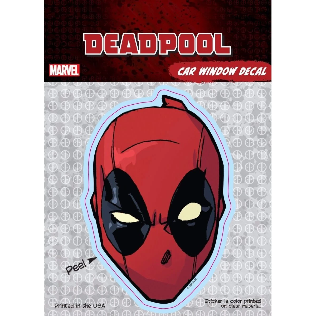 Deadpool Mask Marvel Comics Car Window Decal 1 Deadpool Mask Marvel Comics Car Window Decal