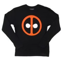 Deadpool Icon Symbol Marvel Adult Long Sleeve Thermal Shirt