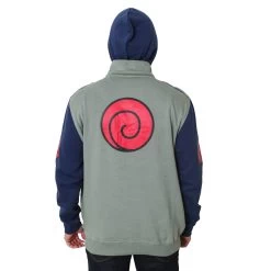 Naruto Shippuden Kakashi Hatake Cosplay Military Style Hoodie With Headband -Anime Peripherals 42a