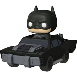 DC COMICS Funko Pop! Ride Super Deluxe: The Batman - Batman And Batmobile Vinyl Figure