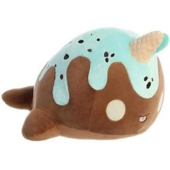 Tasty Peach Aurora 12.5" Mint Chocolate Nomwhal Plush