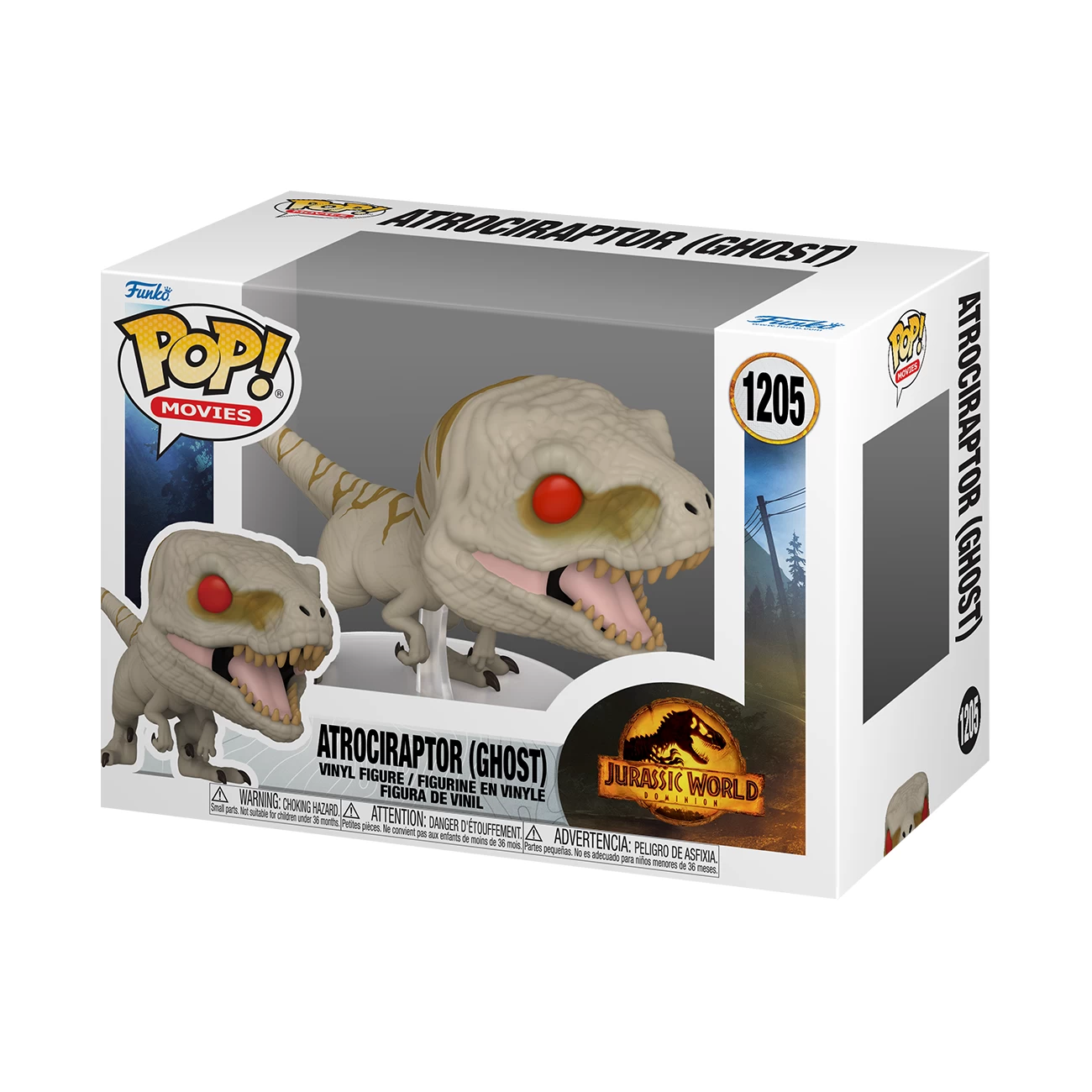 JURASSIC PARK Funko Pop! Movies: Jurassic World Dominion - Atrociraptor (Ghost) 2 JURASSIC PARK Funko Pop! Movies: Jurassic World Dominion - Atrociraptor (Ghost) - Image 2