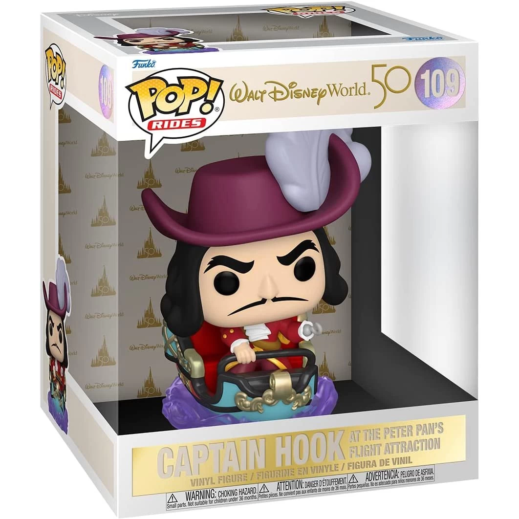 Funko Pop! Ride: Walt Disney World 50th - Captain Hook At Peter Pan's Flight Attraction 2 Funko Pop! Ride: Walt Disney World 50th - Captain Hook At Peter Pan's Flight Attraction - Image 2