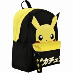 NINTENDO Pokemon Pikachu Anime Cartoon Yellow & Black Backpack Book Bag 5 NINTENDO Pokemon Pikachu Anime Cartoon Yellow & Black Backpack Book Bag -Anime Peripherals 61E5YtaH3lS. AC SL1000