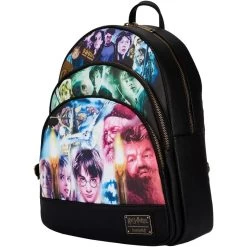 Loungefly Harry Potter Trilogy Triple Pocket Womens Double Strap Shoulder Bag Purse Backpack -Anime Peripherals 61hLWZHEOhL. AC SL1000