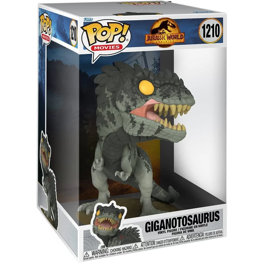 JURASSIC PARK Funko Pop! Jumbo: Jurassic World Dominion - Giganotosaurus Vinyl Figure 2 JURASSIC PARK Funko Pop! Jumbo: Jurassic World Dominion - Giganotosaurus Vinyl Figure - Image 2