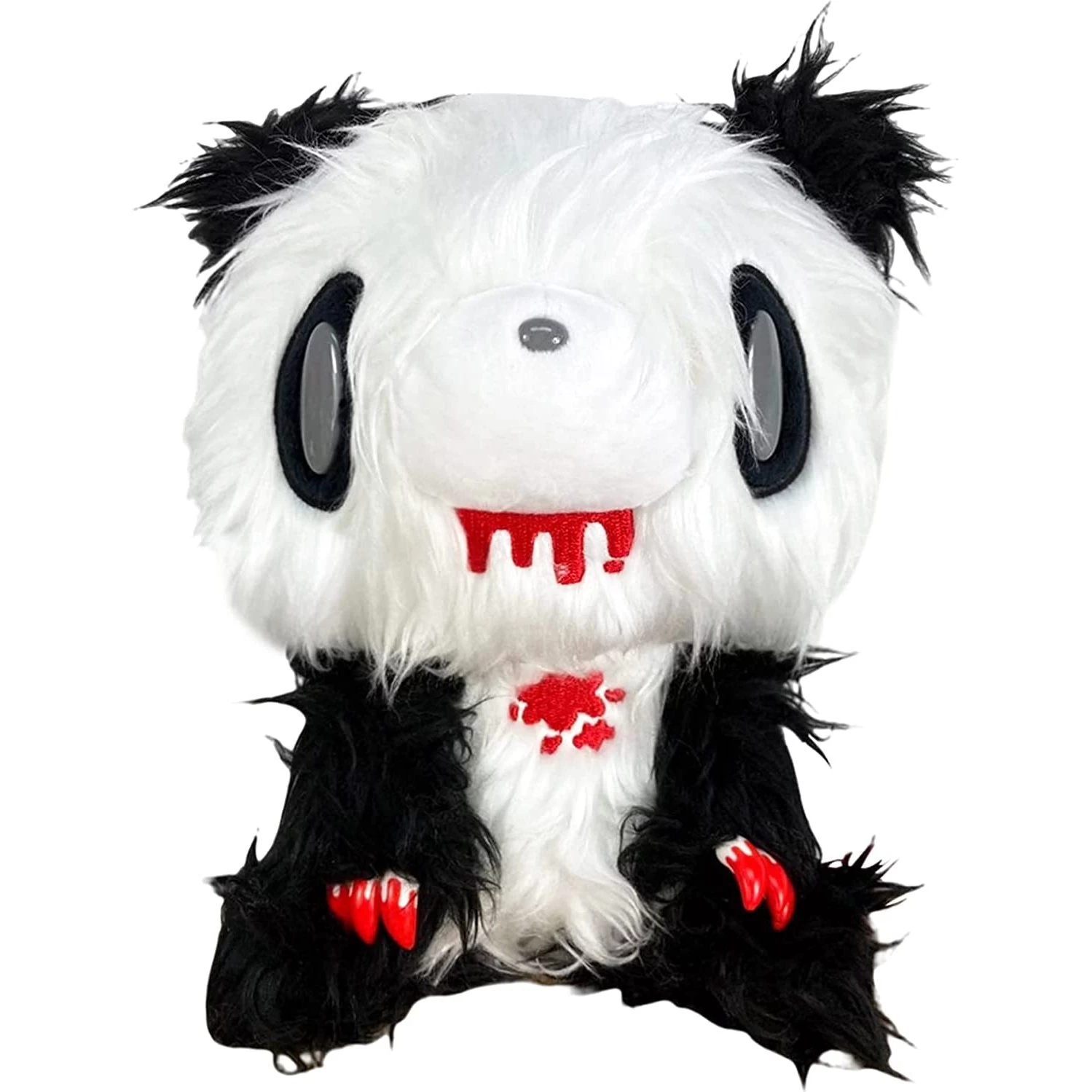 Great Eastern Entertainment Gloomy Bear - Black White Gloomy Bear Sitting Pose Long Hair Fur Plush 7" 1 Great Eastern Entertainment Gloomy Bear - Black White Gloomy Bear Sitting Pose Long Hair Fur Plush 7"