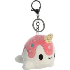 Tasty Peach Aurora 4" Vanilla-Berry Nomwhal Clip-On