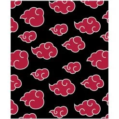 Naruto Shippuden Anti Leaf Clouds Akatsuki Throw Blanket 50in By 60in