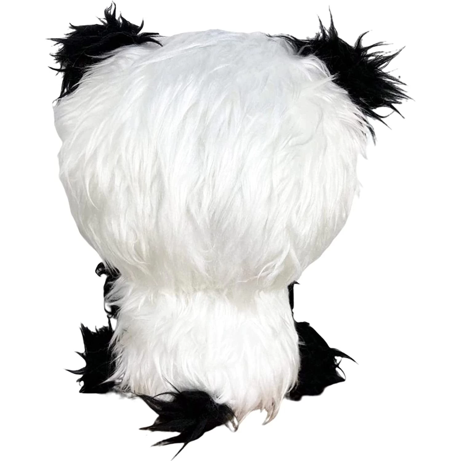 Great Eastern Entertainment Gloomy Bear - Black White Gloomy Bear Sitting Pose Long Hair Fur Plush 7" 3 Great Eastern Entertainment Gloomy Bear - Black White Gloomy Bear Sitting Pose Long Hair Fur Plush 7" - Image 3