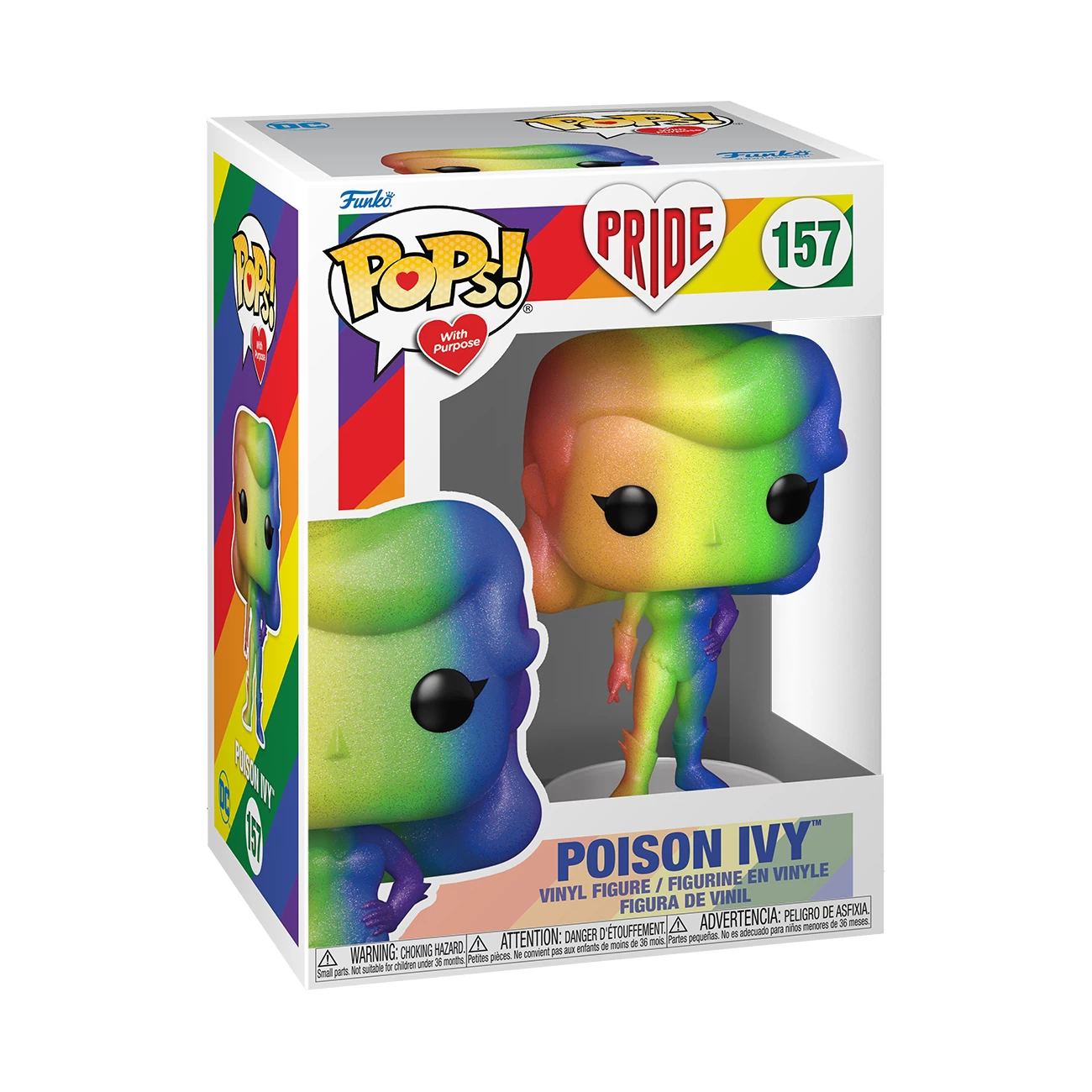 Funko Pop! DC Comics Heroes: Pride - Poison Ivy (Rainbow Glitter) 2 Funko Pop! DC Comics Heroes: Pride - Poison Ivy (Rainbow Glitter) - Image 2