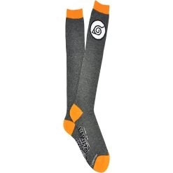 Naruto Shippuden Hidden Leaf Symbol Knee High Socks Ladies Sizes 4-10