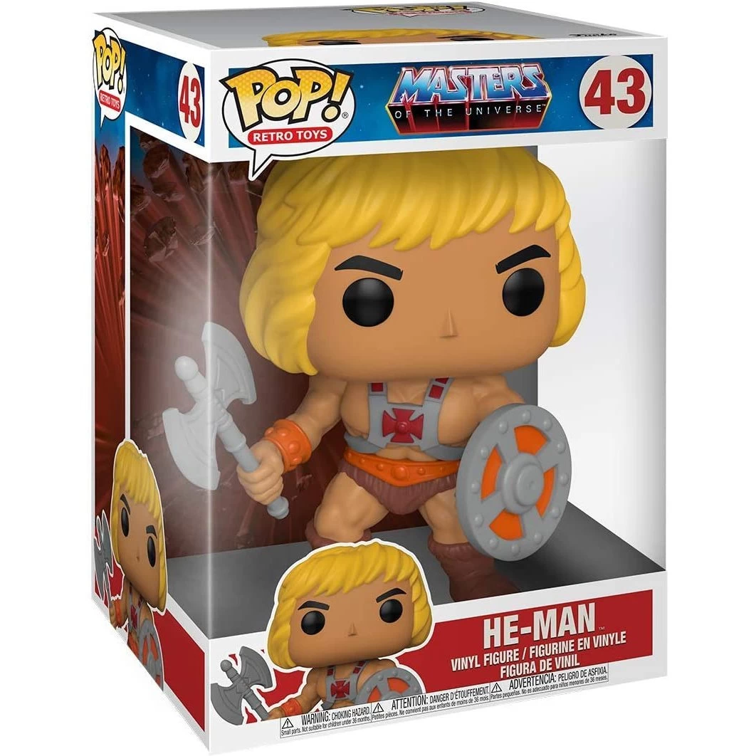 Funko Pop! Masters Of The Universe He-Man 10" Vinyl Figure 2 Funko Pop! Masters Of The Universe He-Man 10" Vinyl Figure - Image 2