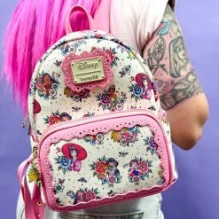 Loungefly Disney Princess Tattoo All Over Print Womens Double Strap Shoulder Bag Purse Backpack -Anime Peripherals 71arkdQRebL. AC SL1024