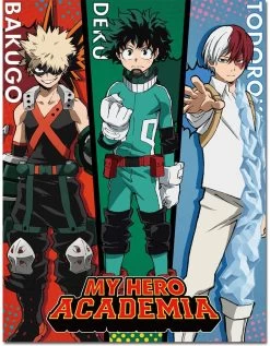 My Hero Academia - Deku Bakugo Tadoroki Sublimation Throw Blanket 60in. By 46in.