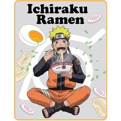 Naruto Shippuden Ichiraku Ramen Comfy Fleece Throw Blanket 45in. By 60in.