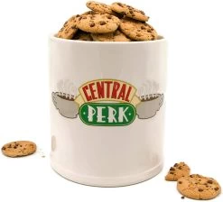Friends Central Perk Logo Ceramic Cookie Jar Large White/Green -Anime Peripherals 71nTNPnKP1L. AC SL1500