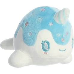 Aurora - Tasty Peach - 7" Blue Raspberry Nomwhal Plush