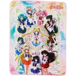 Sailor Moon Group Throw Blanket 46" X 60" Great Eastern Entertainment