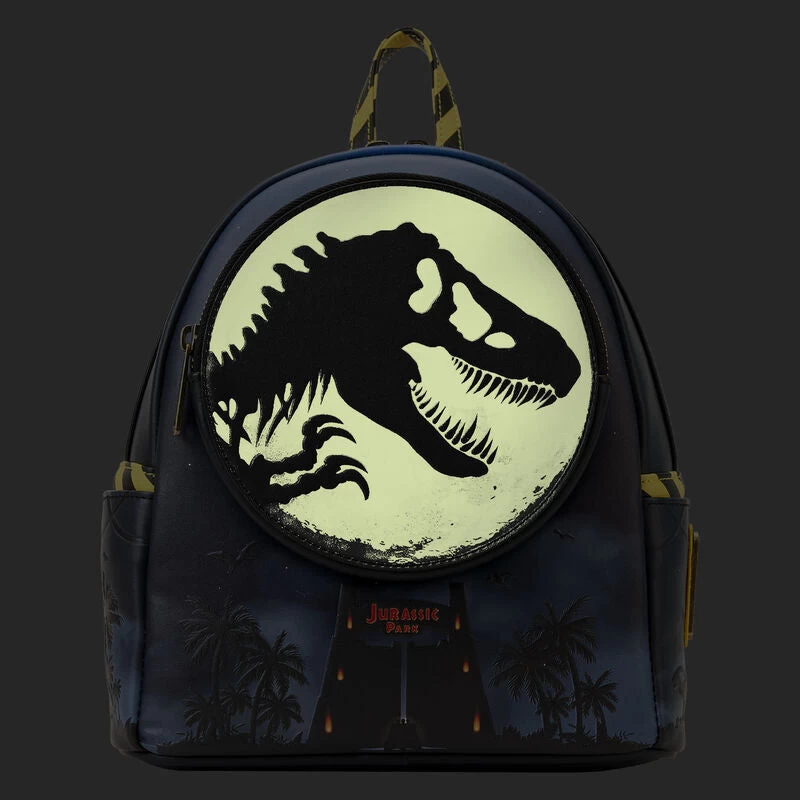 Loungefly Jurassic Park 30th Anniversary Dino Moon Glow Mini Backpack 2 Loungefly Jurassic Park 30th Anniversary Dino Moon Glow Mini Backpack - Image 2