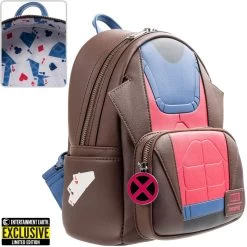 Loungefly X-Men Gambit Cosplay Mini-Backpack Entertainment Earth Exclusive -Anime Peripherals LFMVBK0286 3