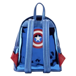 Loungefly Marvel Metallic Captain America Cosplay Mini Backpack -Anime Peripherals MVBK0276 4 97f0e871 9920 4826 af8b 8ac45fd568ac