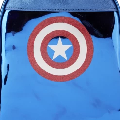 Loungefly Marvel Metallic Captain America Cosplay Mini Backpack -Anime Peripherals MVBK0276 5 3a342386 3d3b 4fe2 8fa4 0fa7546317dd