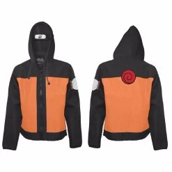 Naruto Shippuden Naruto Costume Adult Zip Up Hoodie