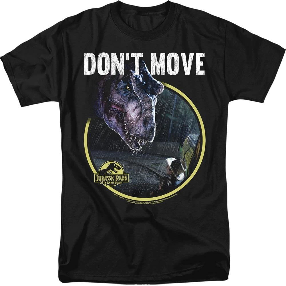 Jurassic Park Movie Dont Move Adult T-Shirt 1 Jurassic Park Movie Dont Move Adult T-Shirt