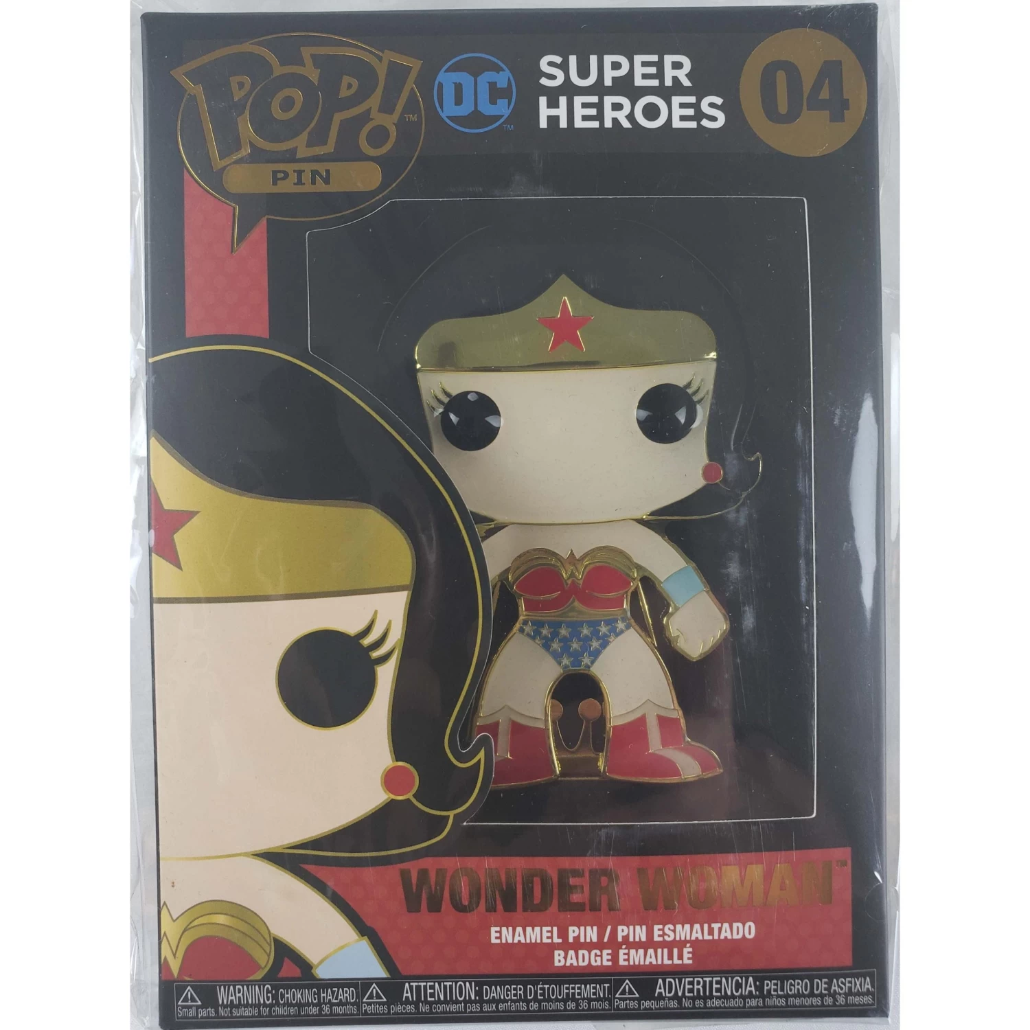 DC COMICS Funko Pop! Pin - DC Super Heroes Wonder Woman #04 Enamel Pin 1 DC COMICS Funko Pop! Pin - DC Super Heroes Wonder Woman #04 Enamel Pin