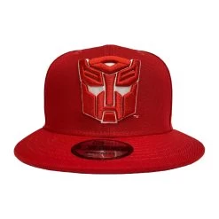 New Era 9FIFTY Transformers Autobot Logo Snapback Hat Cap Red