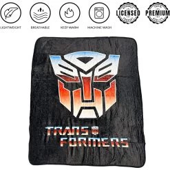 Hasbro Transformers Autobot Symbol 80's Cartoon Throw Blanket -Anime Peripherals autobot 3