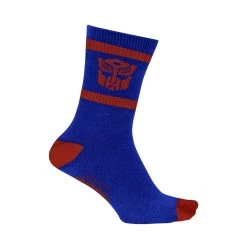 Hasbro Transformers Autobots Symbol Blue And Red Crew Socks -Anime Peripherals autobot solo