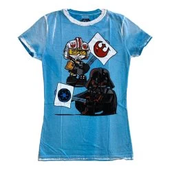 Star Wars Empire Vs Rebel Darth Vader Luke Skywalker Junior T-Shirt