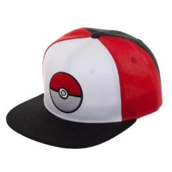NINTENDO Pokemon Pokeball Color Block Snapback Hat Cap