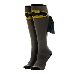 Batman Logo Symbol DC Comics Knee High Socks With Cape