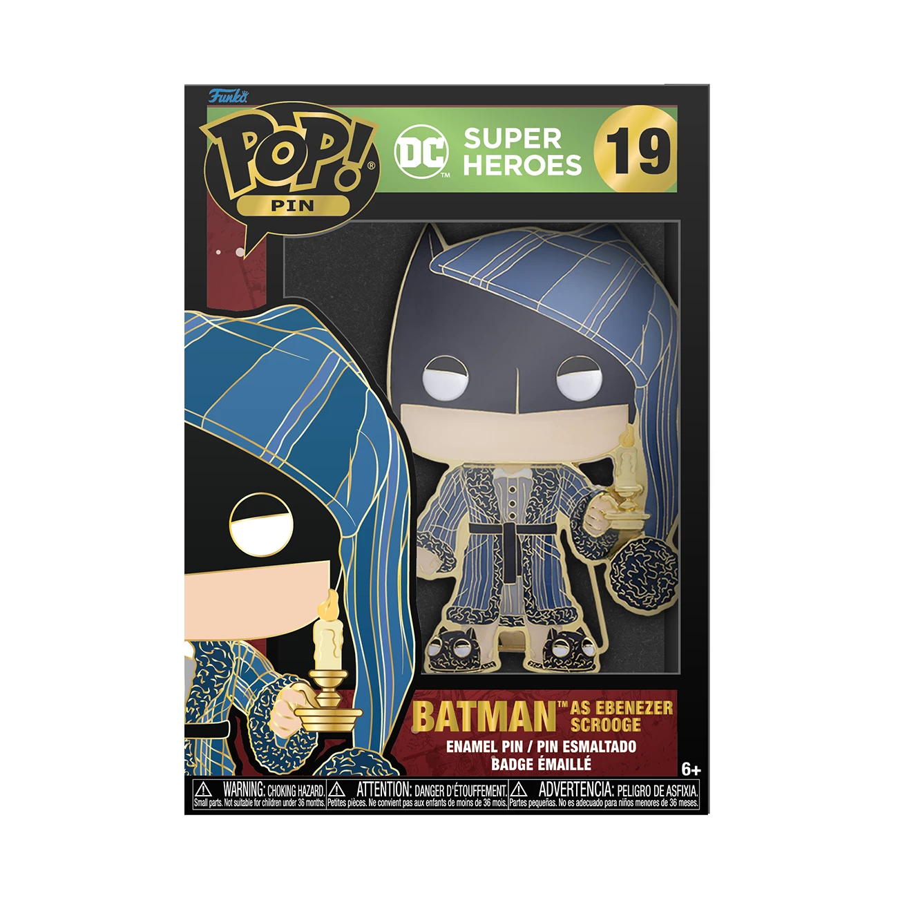 DC COMICS Funko Pop! Pins: DC Super Heroes Holiday - Batman As Ebenezer Scrooge 2 DC COMICS Funko Pop! Pins: DC Super Heroes Holiday - Batman As Ebenezer Scrooge - Image 2