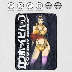 Cowboy Bebop Faye Valentine Standing Fleece Throw Soft Lightweight Blanket 45x60 Inches -Anime Peripherals bebop 10