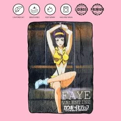 Cowboy Bebop Faye Valentine Cuffed Fleece Throw Soft Lightweight Blanket 45x60 Inches -Anime Peripherals bebop 14