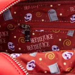 Loungefly Beetlejuice Glow Graveyard Sign Crossbody Bag Purse -Anime Peripherals btjtb0012 lfbeetlejuicegraveyardsigncrossbodybag0008inside1000x