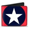 Captain America Close Up Shield Marel Universe Bifold Wallet