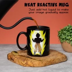 Dragon Ball Z Super Saiyan Goku 16 Oz. Heat Reactive Ceramic Coffee Mug -Anime Peripherals dbz 1 extra lifestyle infographic jpeg