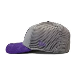 New Era 39THIRTY Transformers Decepticon Symbol Gray & Purple Fitted Hat -Anime Peripherals decleft